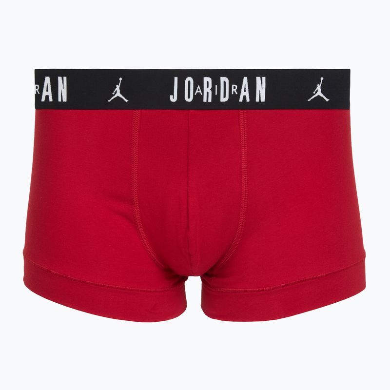 Férfi Nike Jordan Cotton Trunk boxeralsó 5 db-os csomag gym piros/fekete 4
