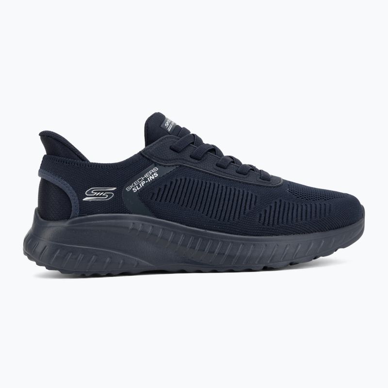 Férfi cipő SKECHERS Bobs Squad Chaos Solid Step blue 2