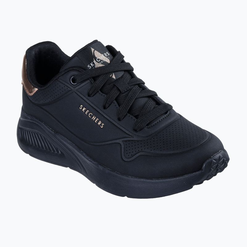 Női Skechers Uno Lite Shimmer Along fekete cipő