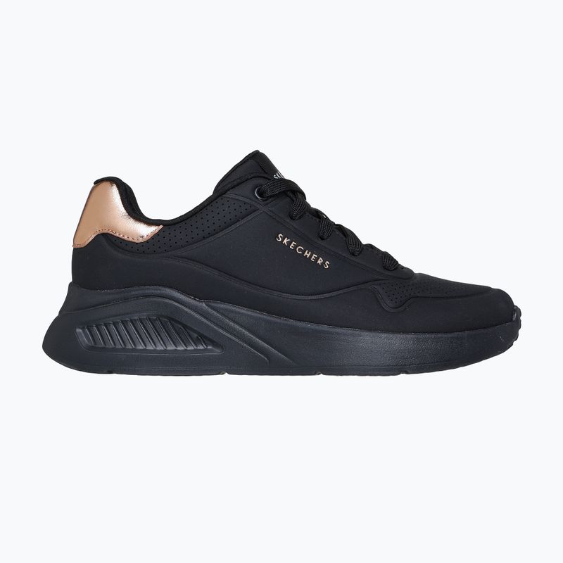 Női Skechers Uno Lite Shimmer Along fekete cipő 2