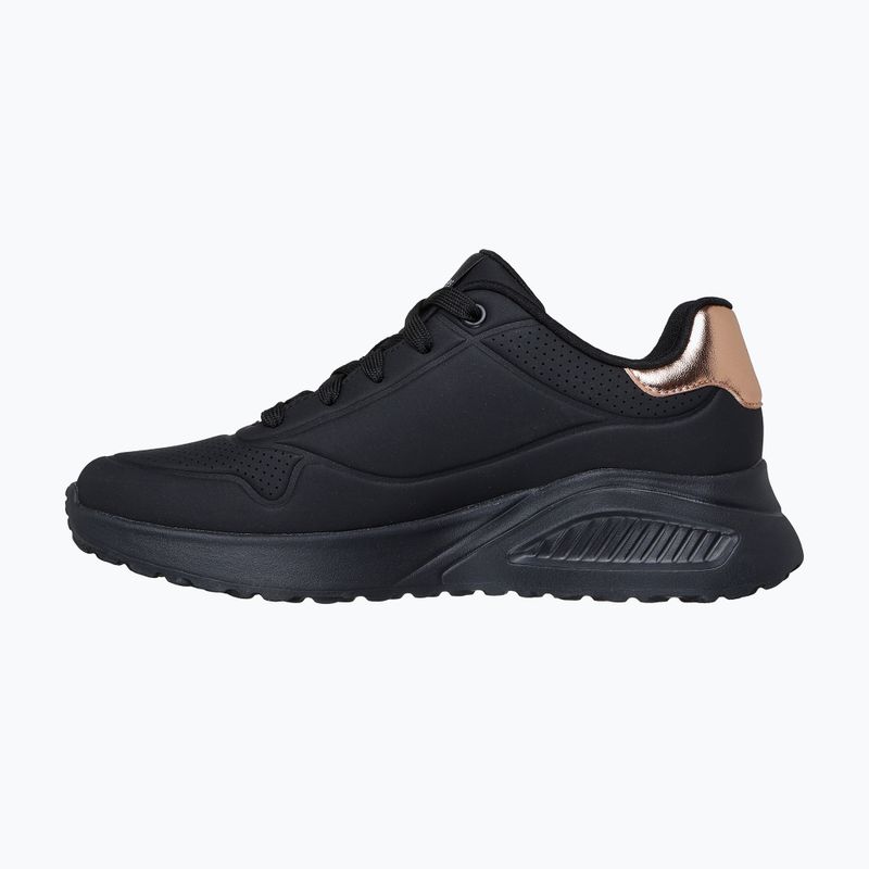 Női Skechers Uno Lite Shimmer Along fekete cipő 3