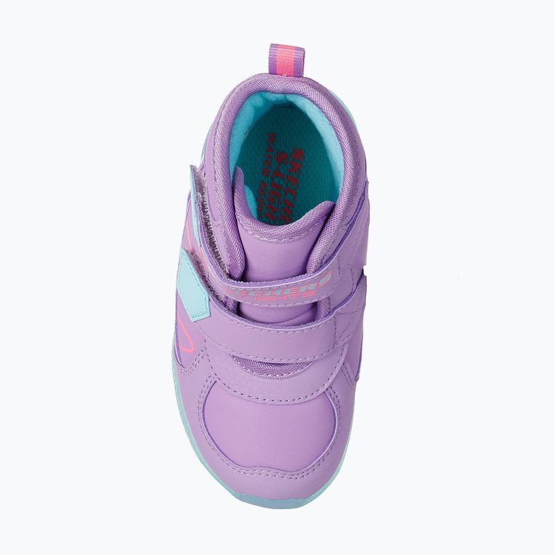 Gyerekcipők SKECHERS Illumi-Brights Polar Steppers levendula/többszínű 13