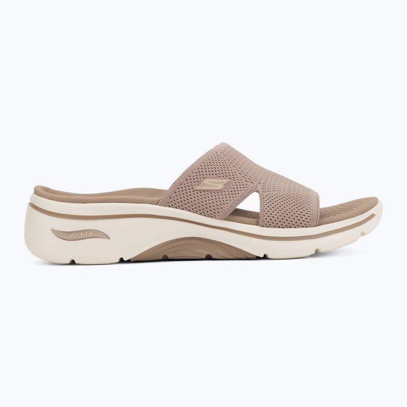 Női papucsok SKECHERS Go Walk Arch Fit 2.0 Dakota brown 2