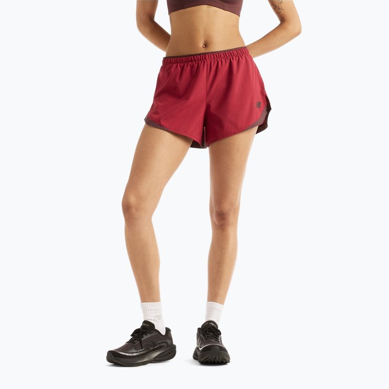 Női futónadrág New Balance Run Essentials 3" Short podium red