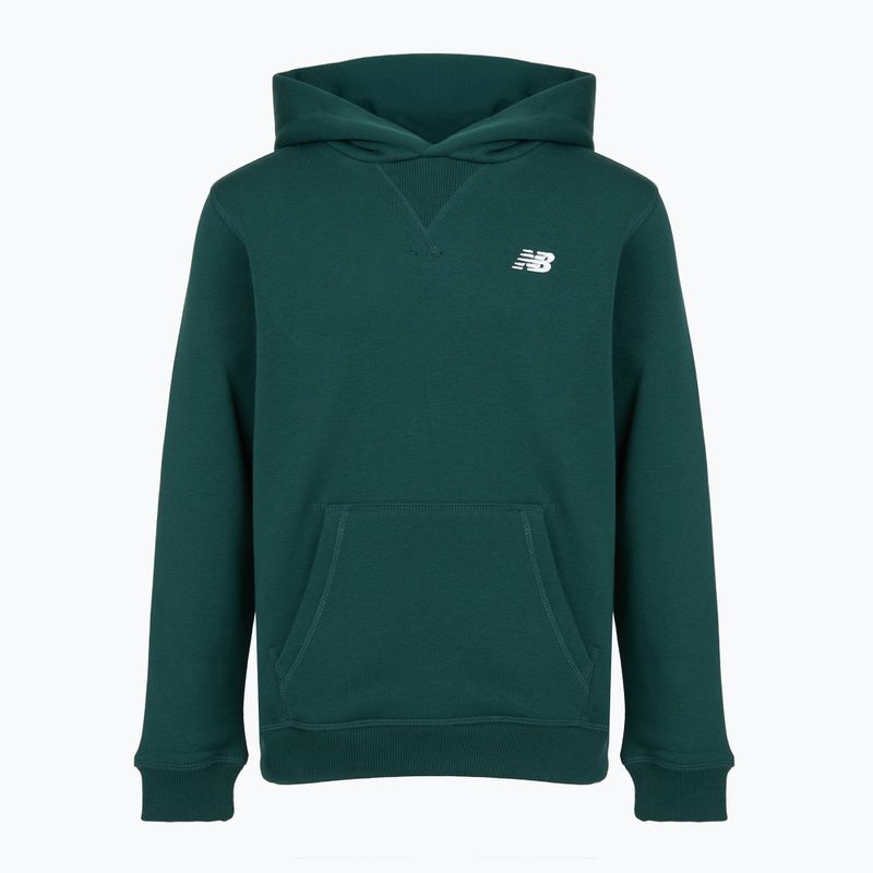 Gyerek pulóver New Balance Brush Back Small Logo Hoodie medusa green 6