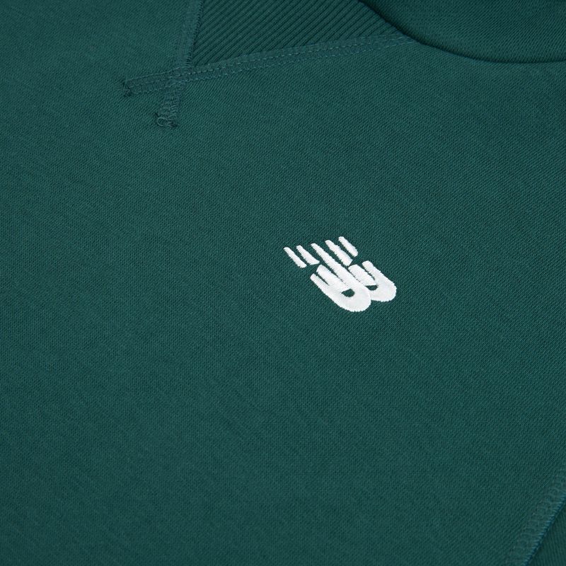 Gyerek pulóver New Balance Brush Back Small Logo Hoodie medusa green 8