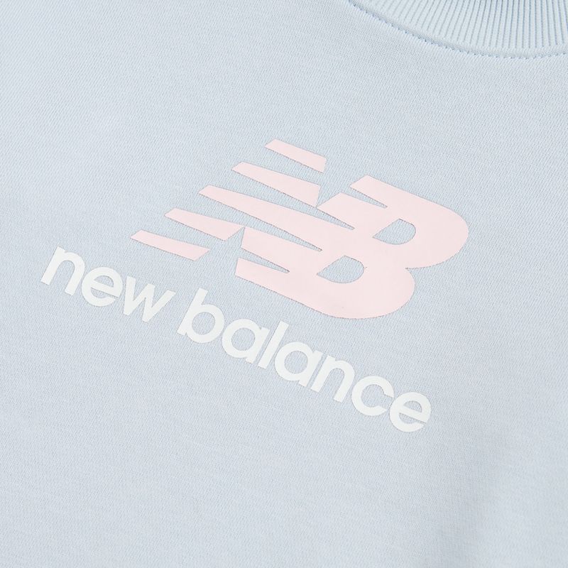 Gyerek pulóver New Balance FT Stacked Logo Crew oxford blue 8