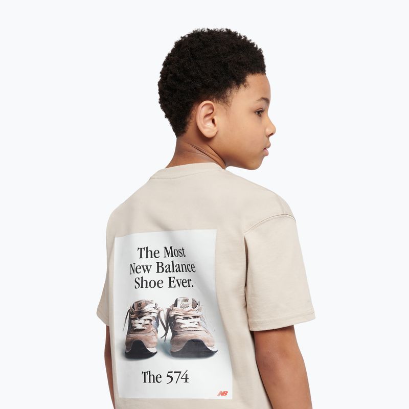 Póló New Balance 574 Shoe Graphic Tee timberwolf 5