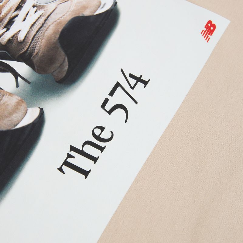 New Balance 574 Gyerekpóló Cipőgrafikával timberwolf 8
