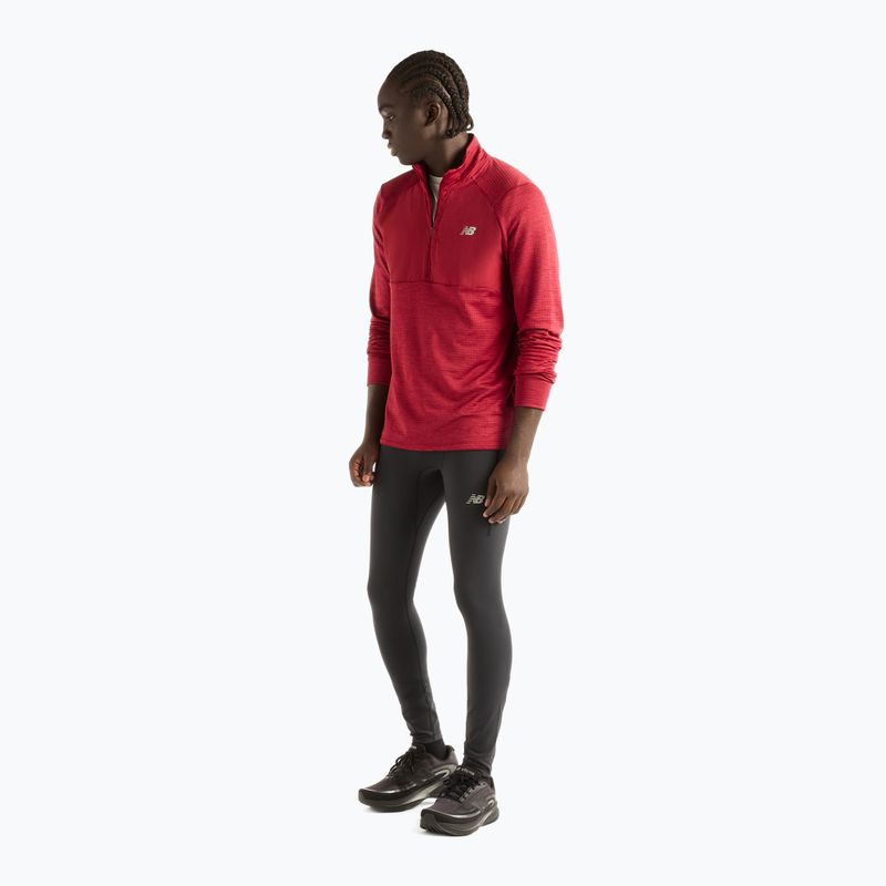 Férfi futó hosszú ujjú póló New Balance Athletics Heat Grid 1/2 Zip podium red 2