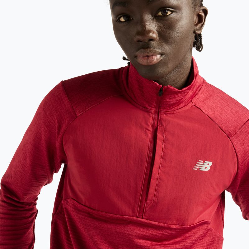 Férfi futó hosszú ujjú póló New Balance Athletics Heat Grid 1/2 Zip podium red 4