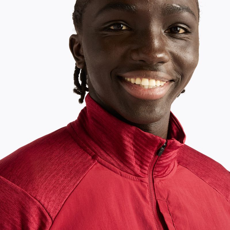 Férfi futó hosszú ujjú póló New Balance Athletics Heat Grid 1/2 Zip podium red 5