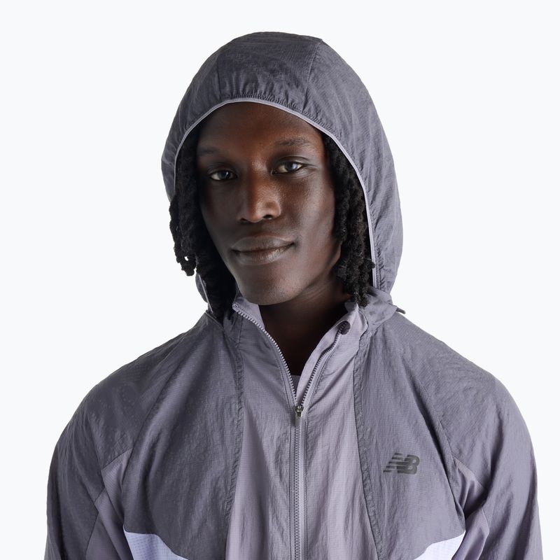 Férfi futókabát New Balance Reflective RC Jacket off-line grey/smoked violet 5