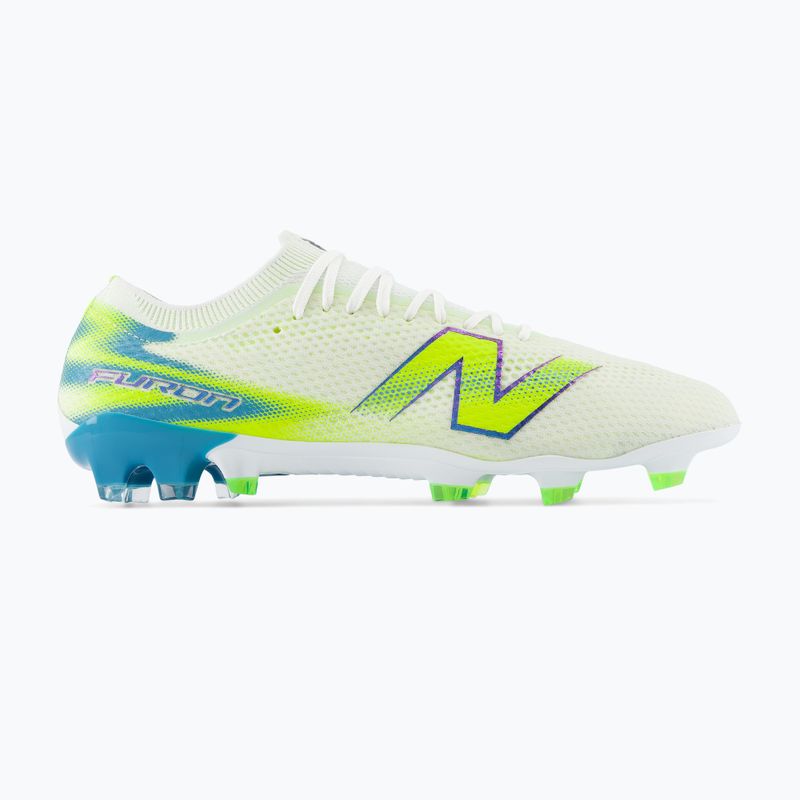 Focicipők New Balance Furon Pro V9 FG white/alkaline green 2