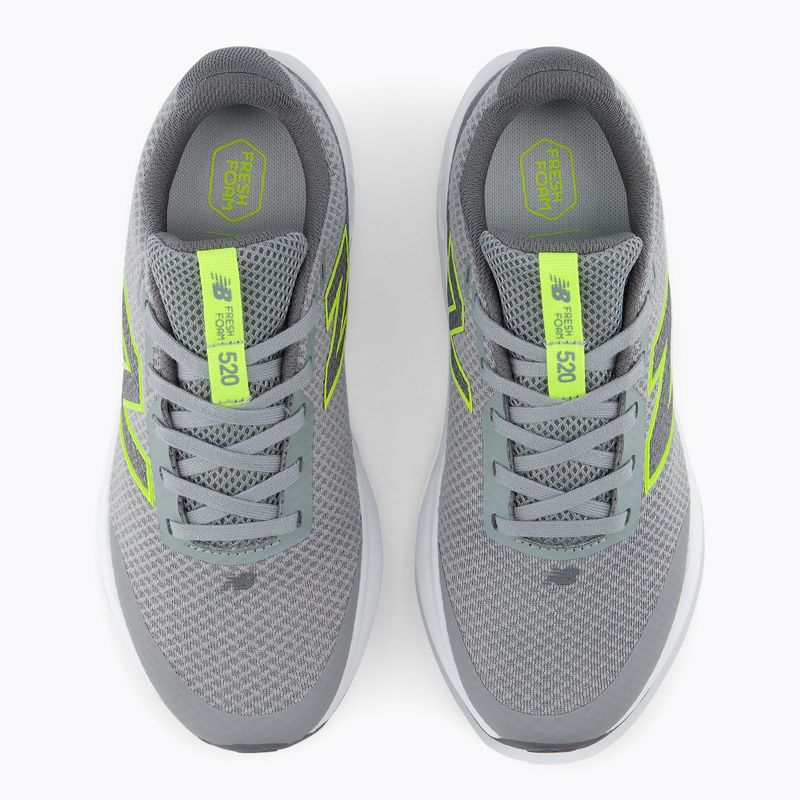 Gyerek futócipők New Balance 520's Lace V9 grey matter/Ssate grey/alkaline green 7