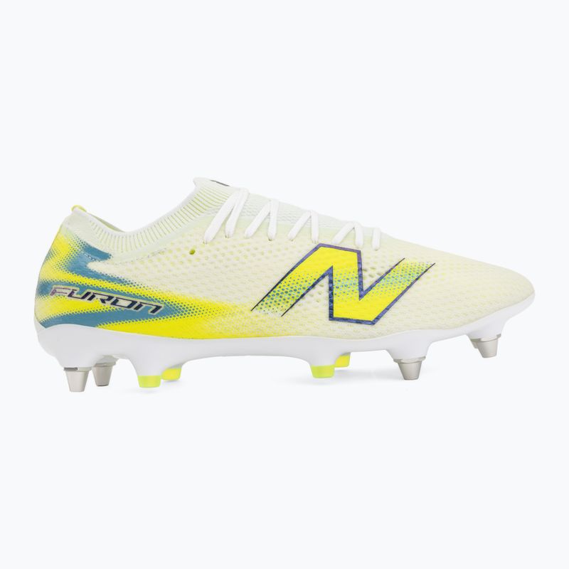 Focicipők New Balance Furon Pro V9 SG white/alkaline green 2