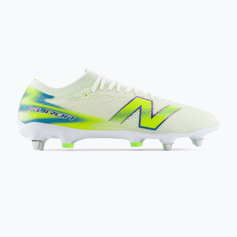 Focicipők New Balance Furon Pro V9 SG white/alkaline green 2
