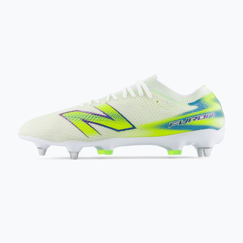Focicipők New Balance Furon Pro V9 SG white/alkaline green 3