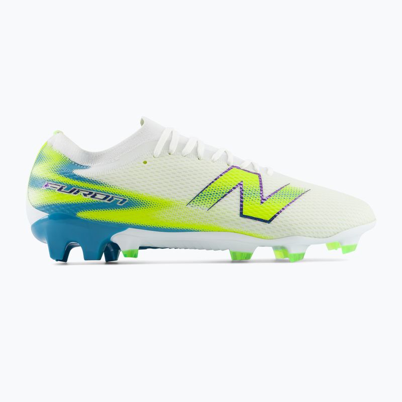 Focicipők New Balance Furon Team V9 FG white/alkaline green 2