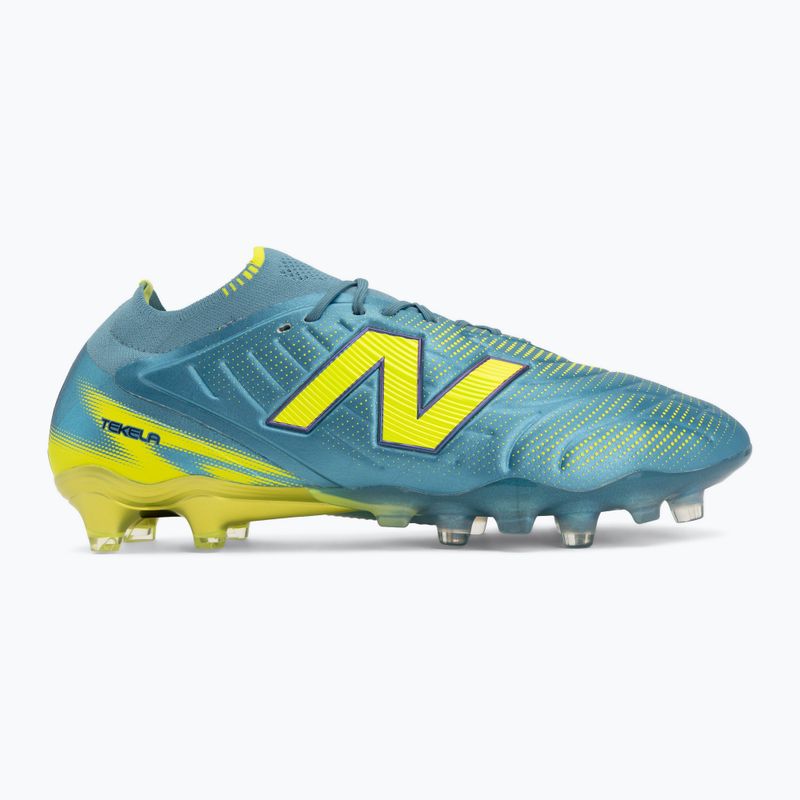 Focicipők New Balance Tekela Elite Low V5 FG metallic blue/alkaline green/team navy 2
