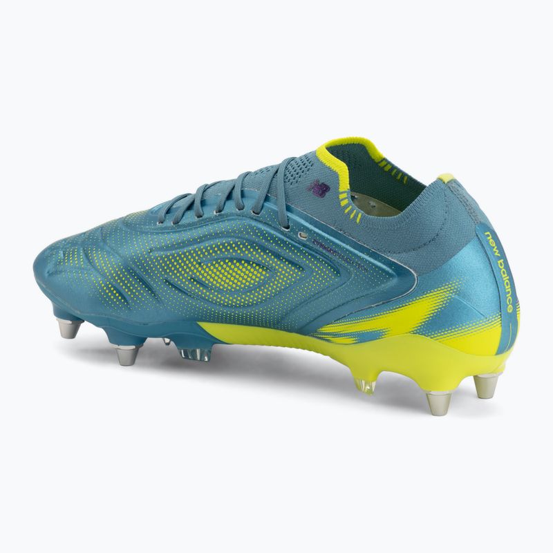 Focicipők New Balance Tekela Elite Low V5 SG metallic blue/alkaline green/team navy 3