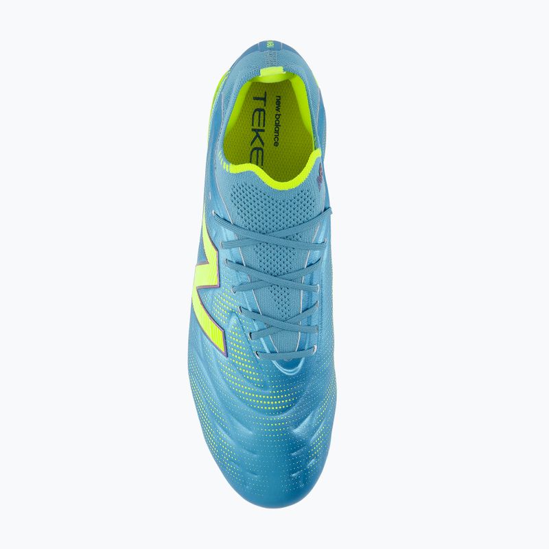 Focicipők New Balance Tekela Elite Low V5 SG metallic blue/alkaline green/team navy 4