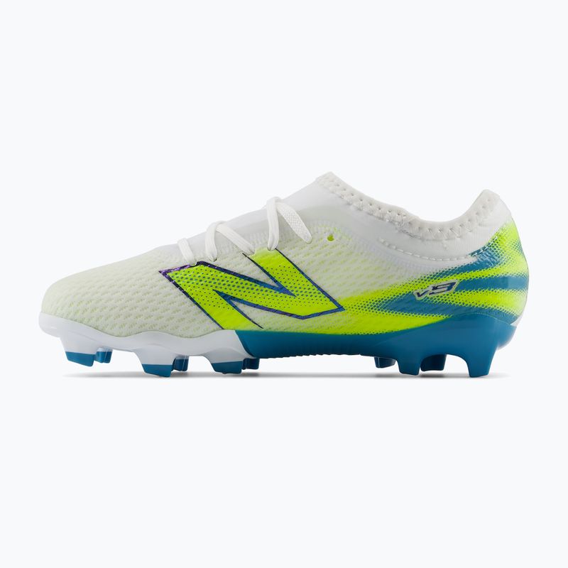 Gyermek focicipők New Balance Furon Team V9 FG white/alkaline green 3