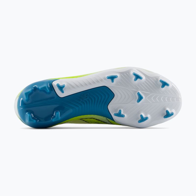 Gyermek focicipők New Balance Furon Team V9 FG white/alkaline green 5