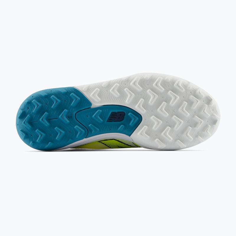 Gyermek focicipők New Balance Furon Team V9 TF white/alkaline green 5