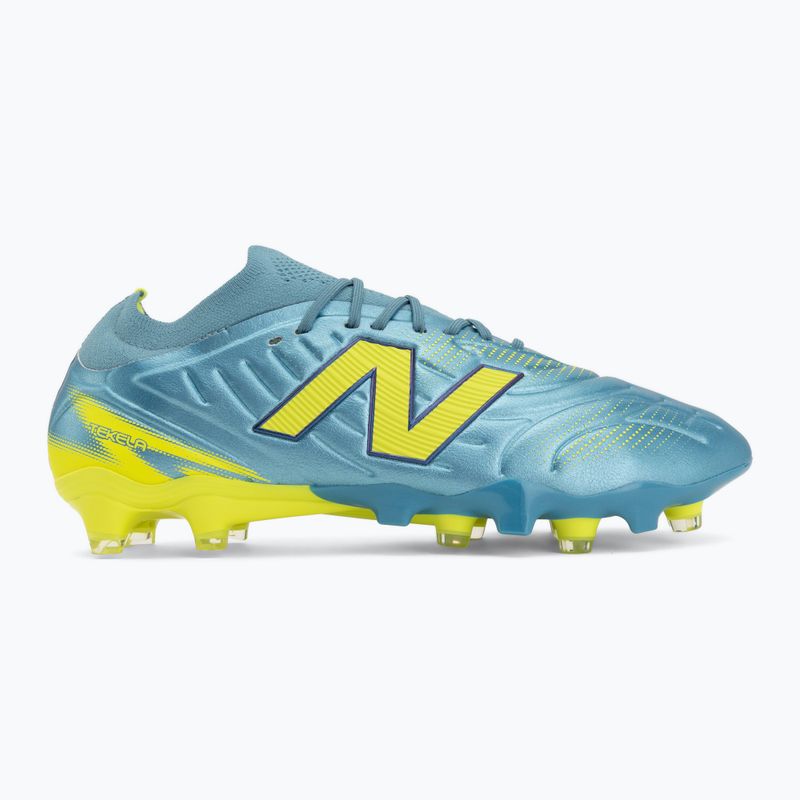Focicipők New Balance Tekela Pro Low V5 FG metallic blue/alkaline green/Team Navy 2