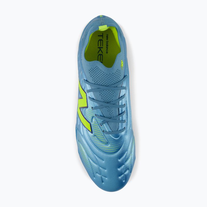 Focicipők New Balance Tekela Pro Low V5 FG metallic blue/alkaline green/Team Navy 4