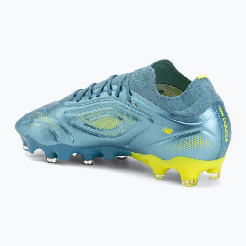 Focicipők New Balance Tekela Team Low V5 FG metallic blue/alkaline green/team navy 3