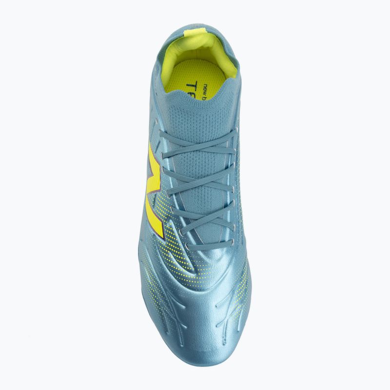 Focicipők New Balance Tekela Team Low V5 FG metallic blue/alkaline green/team navy 5