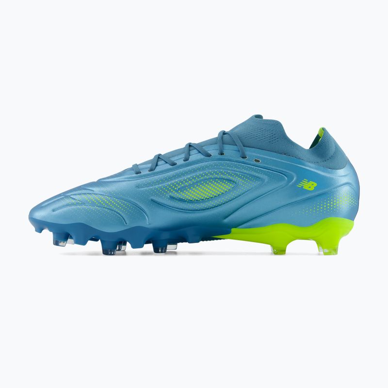 Focicipők New Balance Tekela Team Low V5 FG metallic blue/alkaline green/team navy 3