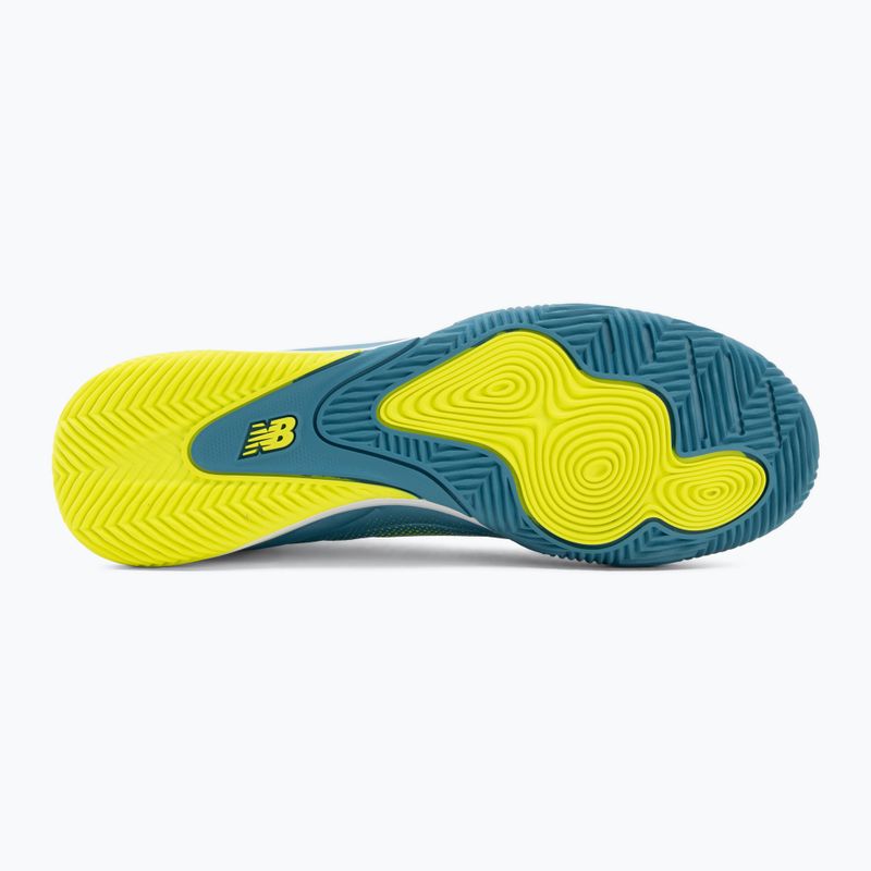 Focicipők New Balance Tekela Team Low V5 IN metallic blue/alkaline green/team navy 4