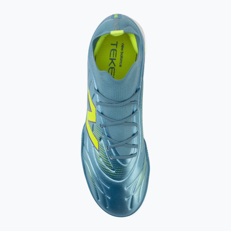 Focicipők New Balance Tekela Team Low V5 IN metallic blue/alkaline green/team navy 5