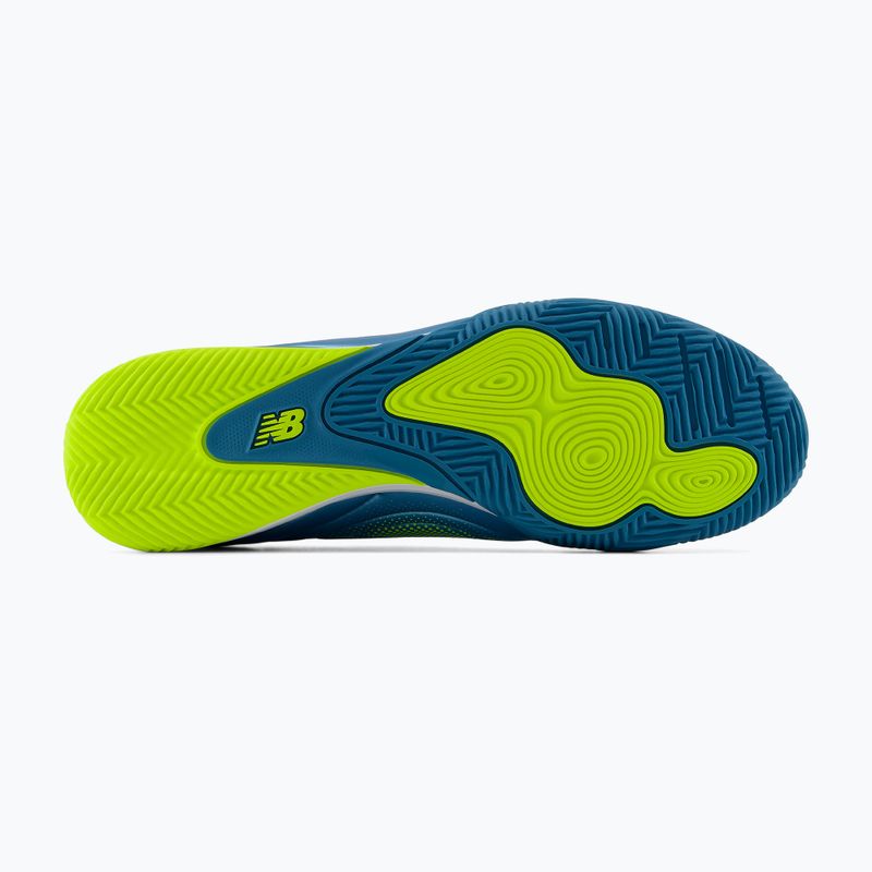 Focicipők New Balance Tekela Team Low V5 IN metallic blue/alkaline green/team navy 4