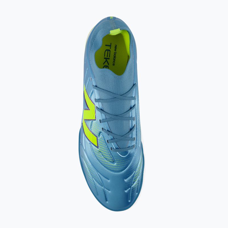 Focicipők New Balance Tekela Team Low V5 IN metallic blue/alkaline green/team navy 5
