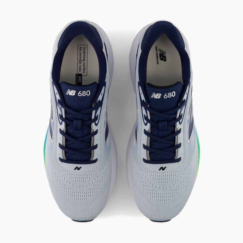 Férfi futócipők New Balance Fresh Foam 680's V9 light zinc blue/altitude/alkaline green 4