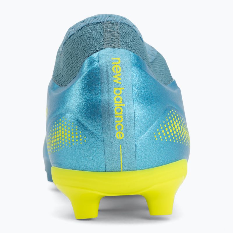 Gyermek focicipők New Balance Tekela Team V5 FG metallic blue/alkaline green 6