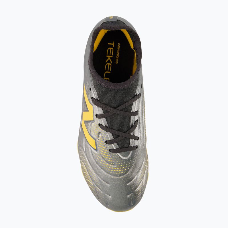 Gyermek focicipők New Balance Tekela Team V5 FG harbor grey/black cement 4