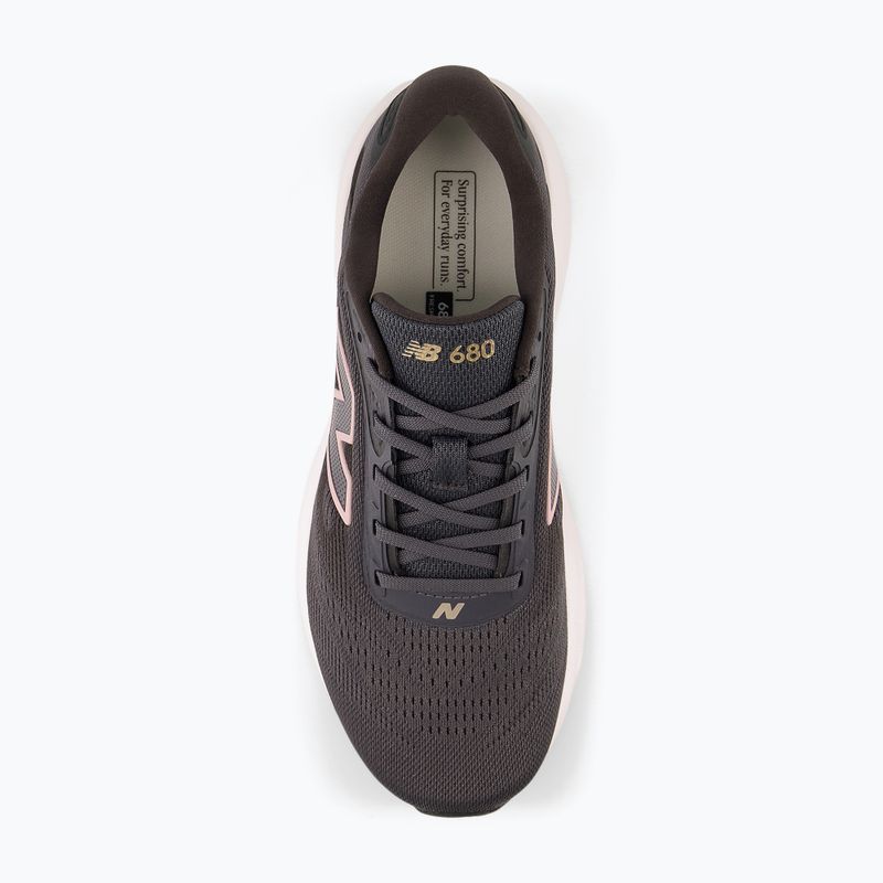 Női futócipők New Balance Fresh Foam 680's V9 black cement/pink salt 5