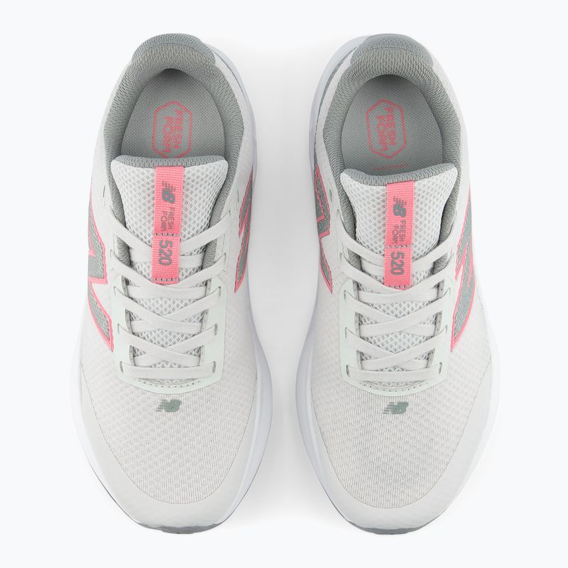 Gyerek futócipők New Balance 520's Lace V9 grey matter/signal pink 7