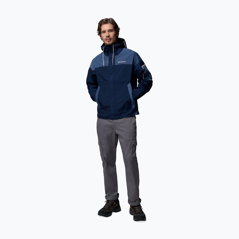 Férfi softshell dzseki Columbia Challenger II Windbreaker collegiate navy/dark mountain 2