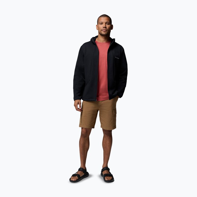 Férfi túrafelső Columbia Tech Spacer Knit Hoodie black/black 2