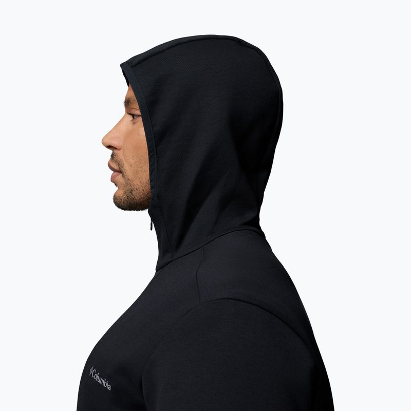 Férfi túrafelső Columbia Tech Spacer Knit Hoodie black/black 7