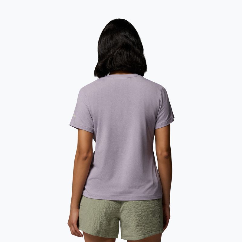 Női póló Columbia Parsons Point Scoop Tee lavender pearl heather/canopy view 3