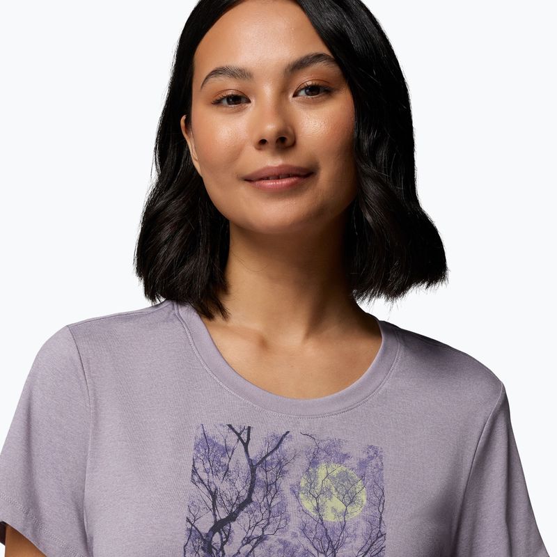 Női póló Columbia Parsons Point Scoop Tee lavender pearl heather/canopy view 5