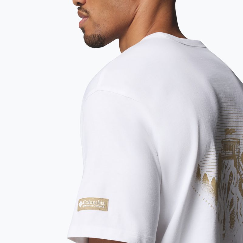 Férfi póló Columbia CSC Heavyweight Back Graphic Tee white/heritage 6