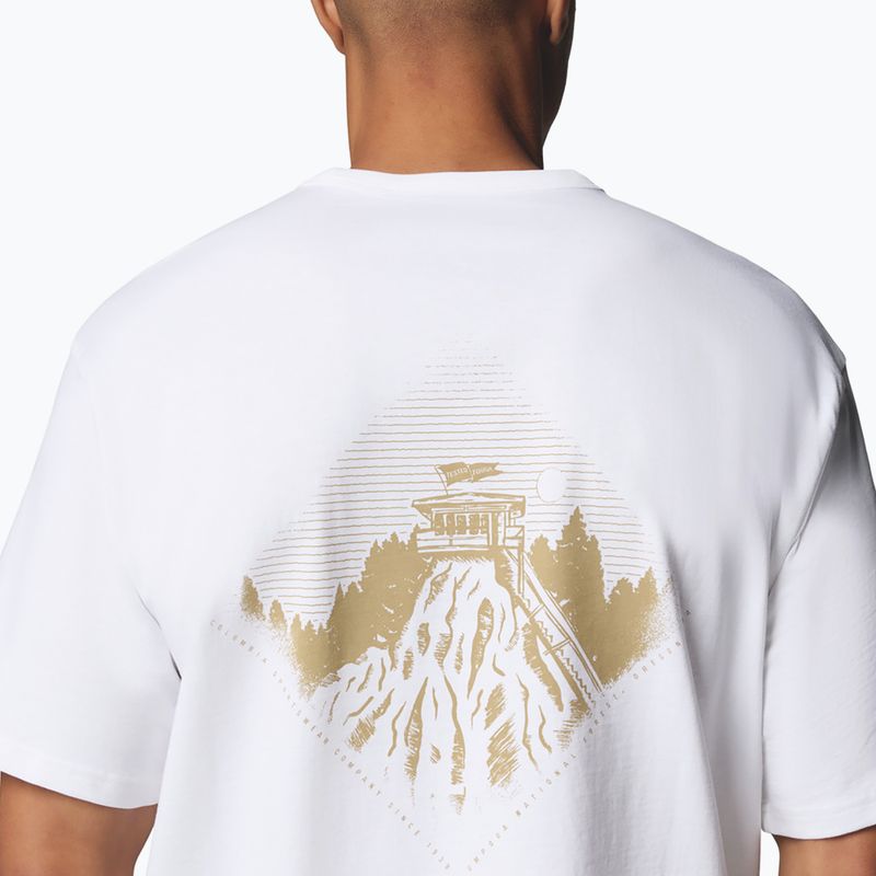 Férfi póló Columbia CSC Heavyweight Back Graphic Tee white/heritage 7